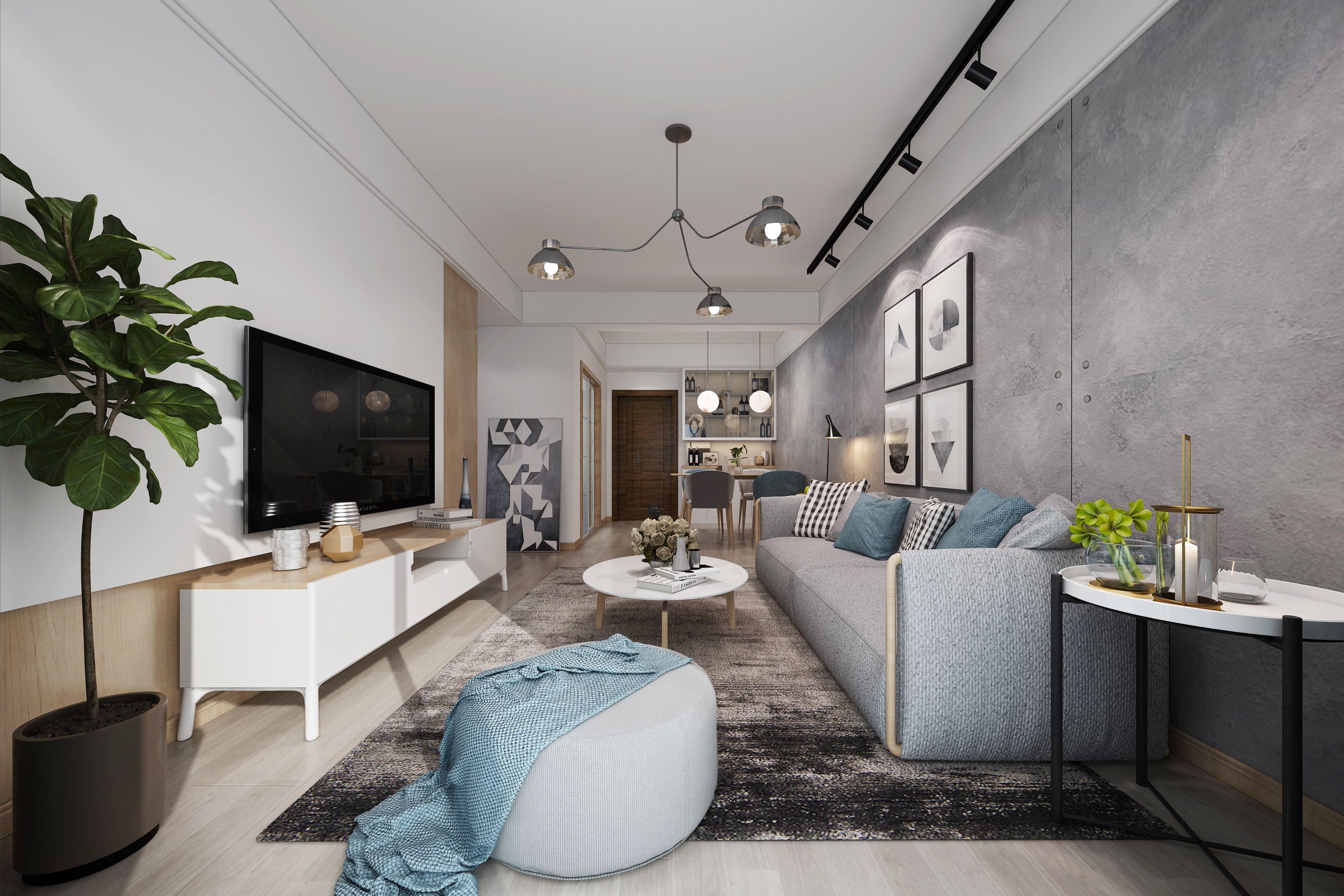 宁阳宁阳御园140㎡北欧loft